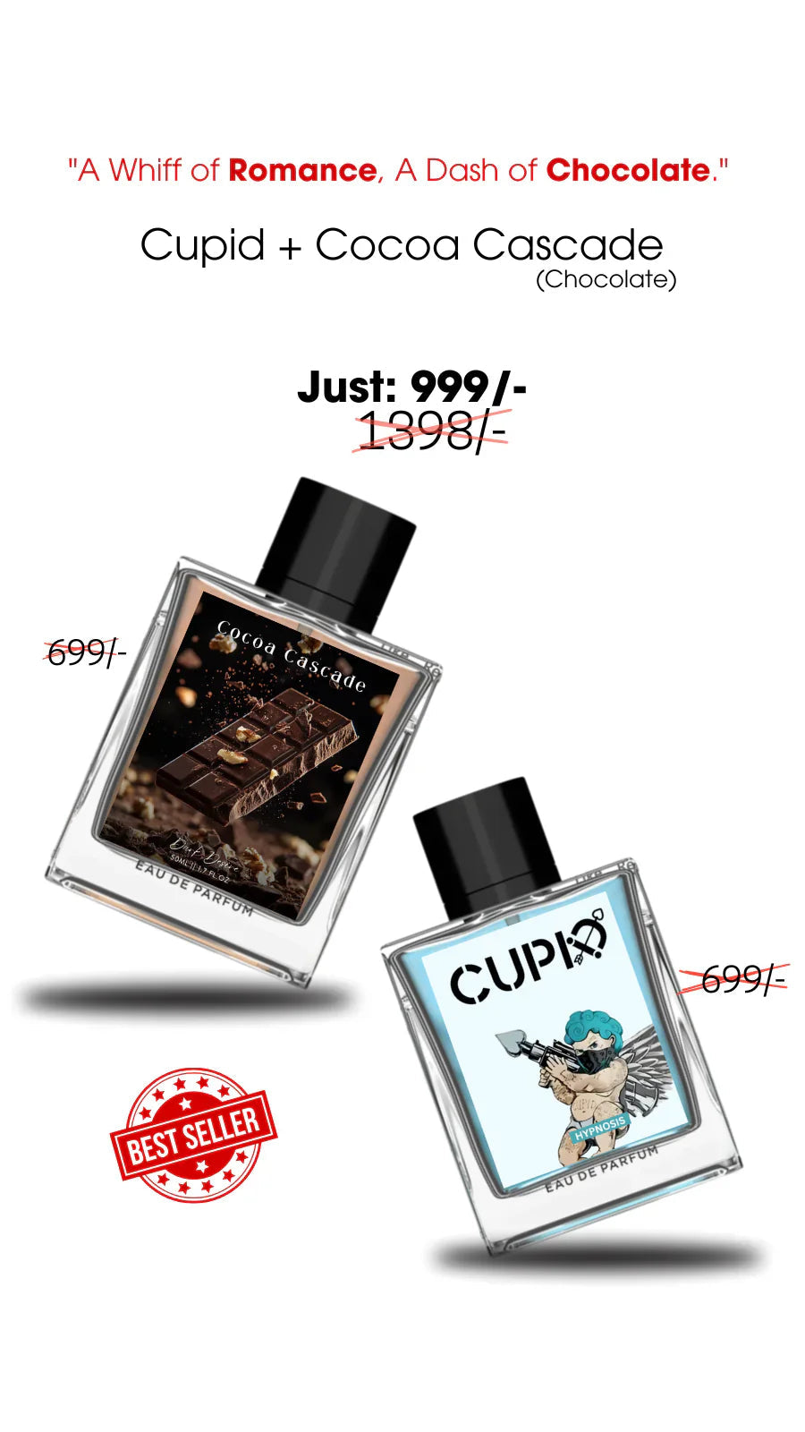 Cupid perfume with Cocoa Cascade chocolate